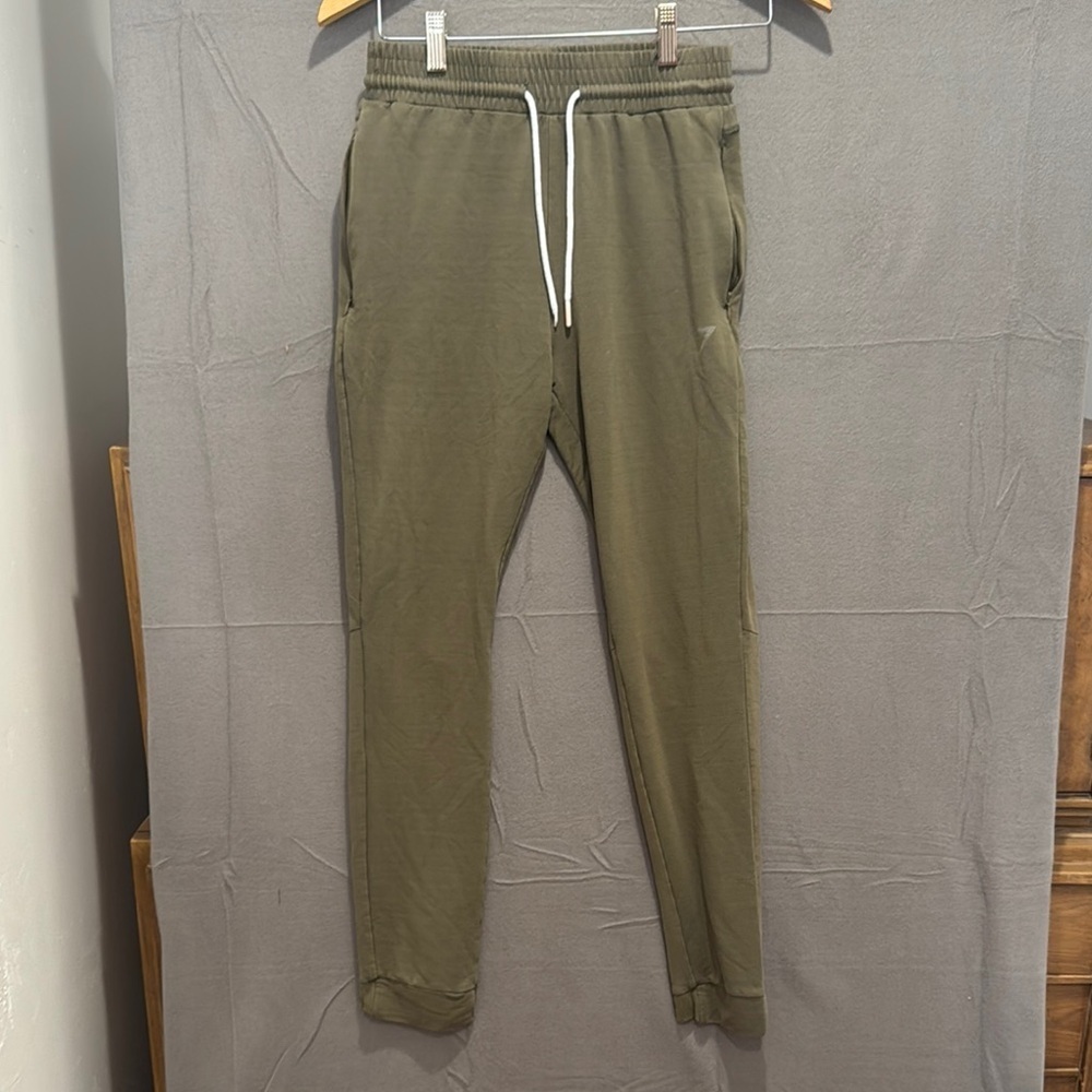 Gymshark Green Jogger Sweatpants with Tapered Leg